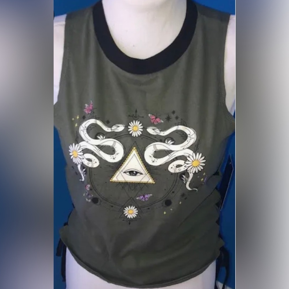 Lace up junior tank